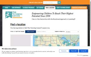 The Tutoring Center website