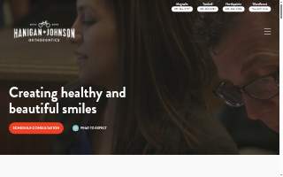 Hanigan and Johnson Orthodontics website