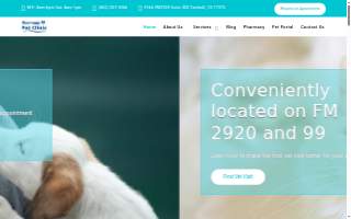 Harmony Pet Clinic website