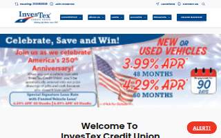 InvesTex Credit Union website