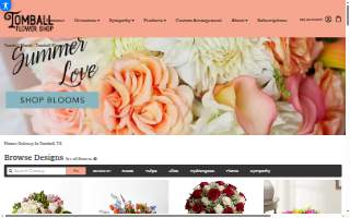 Tomball Flower Shop website