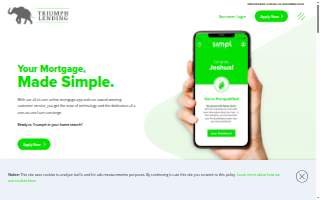 Triumph Lending website