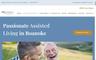 Harvest of Roanoke Assisted Living and Memory Care website