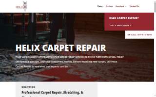 Helix Carpet Repair of Trophy Club website