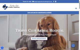 Trophy Club Animal Hospital website