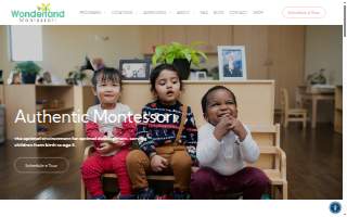 Wonderland Montessori School website
