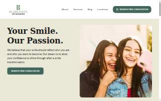 Blanchard Orthodontics website