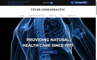 Tyler Chiropractic website