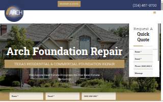 Arch Foundation Repair website