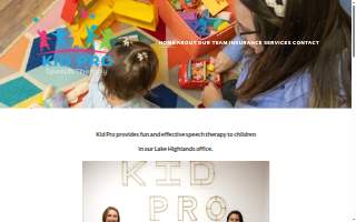Kid Pro Speech Therapy website