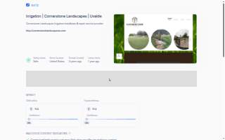 Cornerstone Landscapes website