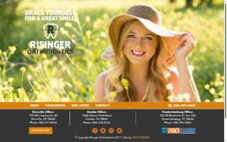 Risinger Orthodontics of Uvalde website