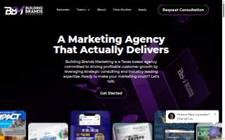 Building Brands Marketing of Victoria website