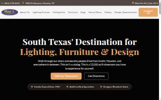 Hall Lighting & Design Center website