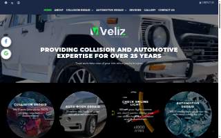 VELIZ Collision and Automotive website