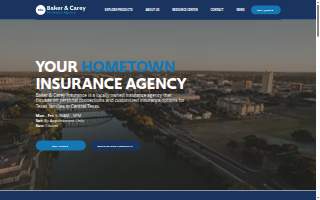 Baker and Carey Insurance Agency website