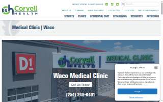 Coryell Health Medical Clinic- Waco website