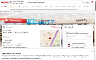 CVS Pharmacy website