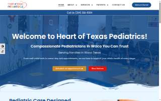 Heart Of Texas Pediatrics website