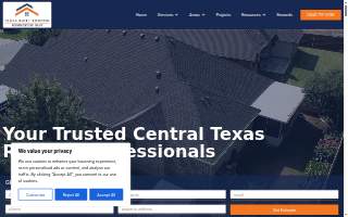 Texas Built Roofing website