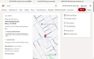 Walgreens Pharmacy website