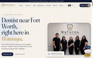 Watauga Family Dentistry website