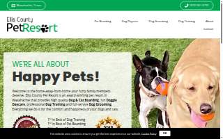 Ellis County Pet Resort website