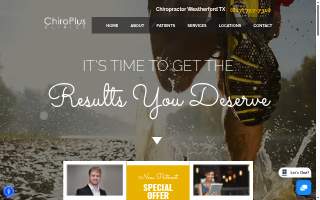 ChiroPlus Clinics - Hudson Oaks website