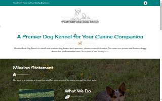 Weatherford Dog Ranch website