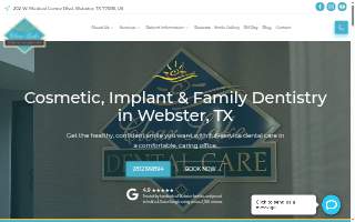 Clear Lake Dental Care website