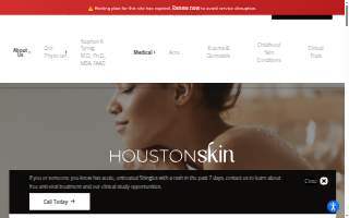 Houston Skin website