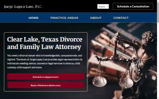 Jorge Lopez Law, PC website