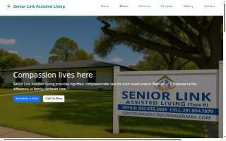 Senior Link Assisted Living website