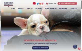 Border Animal Hospital website