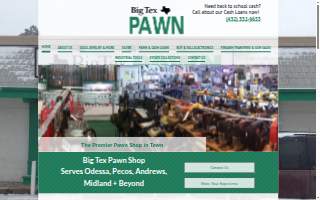 Big Tex Pawn Shop website