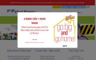 First Basin Credit Union website
