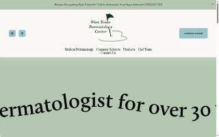 West Texas Dermatology website