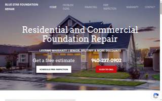 BlueStar Foundation Repair LLC website
