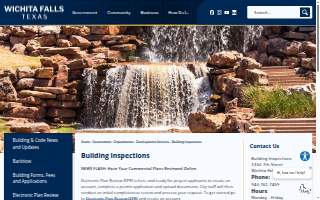 City of Wichita Falls - Building Inspections website