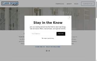 Clark Design Studio website