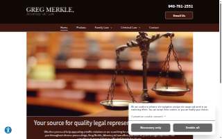 Greg Merkle, Attorney-At-Law website
