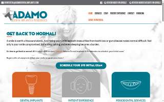 Adamo Dental Implants & Periodontics of Woodway website