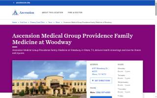 Ascension Medical Group Providence Family Medicine at Woodway website