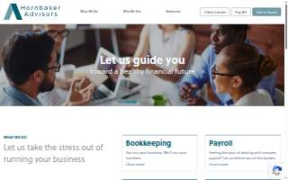 Hornbaker Advisors of Woodway website