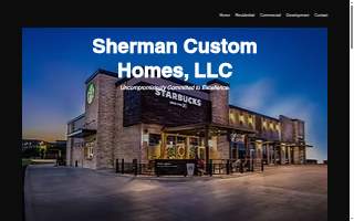 Sherman Custom Homes website