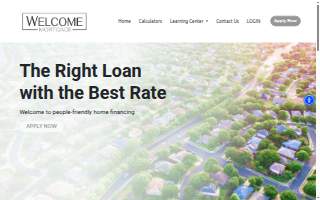 Welcome Mortgage website