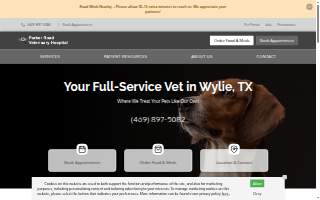 Parker Road Veterinary Hospital website