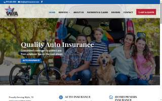 Wylie Insurance Agency website