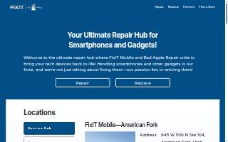 FixIT Mobile - American Fork website
