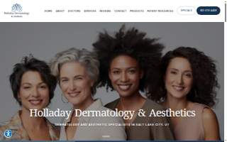 Holladay Dermatology & Aesthetics of Bluffdale website